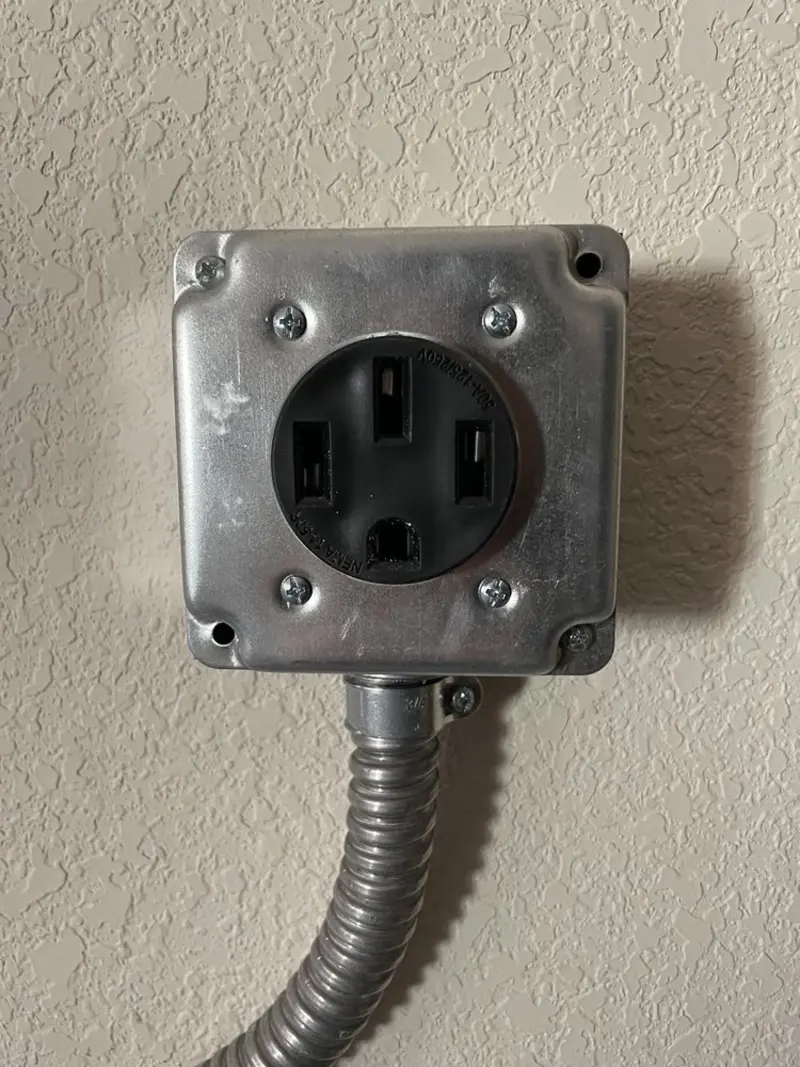 NEMA 14-50 outlet installed for Electrical Panel Upgrade in South Sioux City
